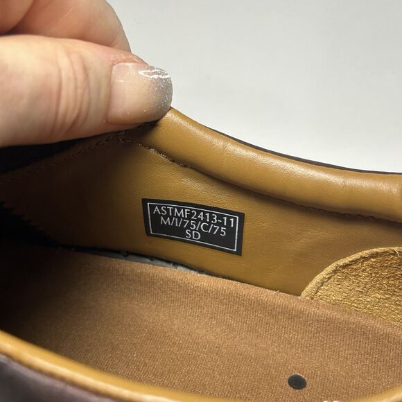 RED WING Men\'s 6702 Brown Leather Steel Toe Slip On Shoes Loafer Work Size 11.5 main image 7
